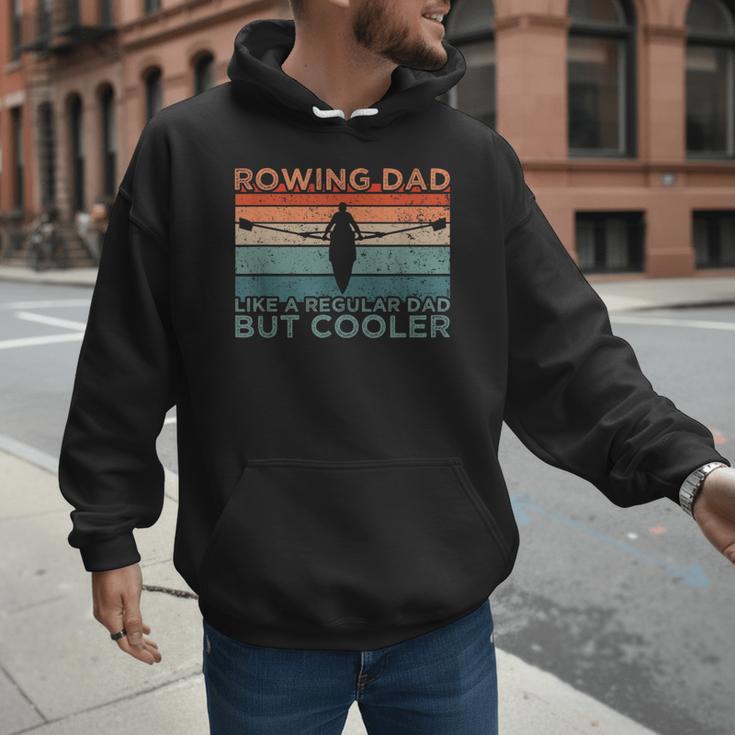 Round Rowing Dad Rudder Men Hoodie
