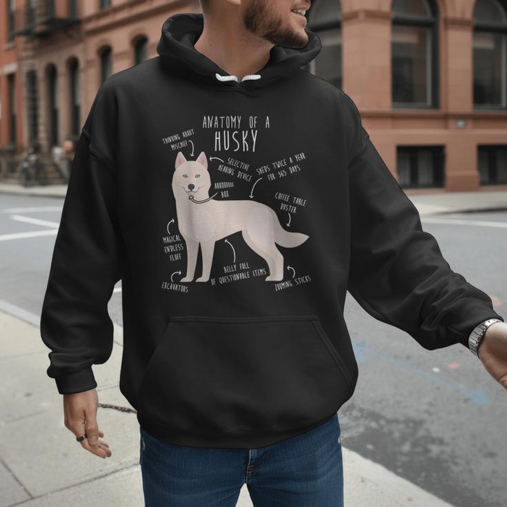 Siberian Husky Dog Anatomy Pet Mom Cute Dog Dad Men Women Kids Men Hoodie