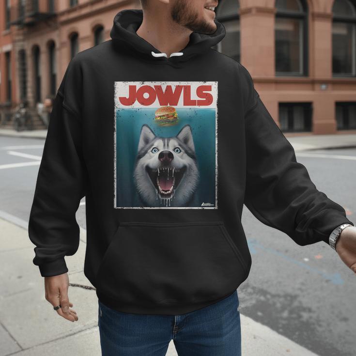 Siberian Husky Jowls Sled Dog Mom Top Alaskan Dog Dad Men Hoodie