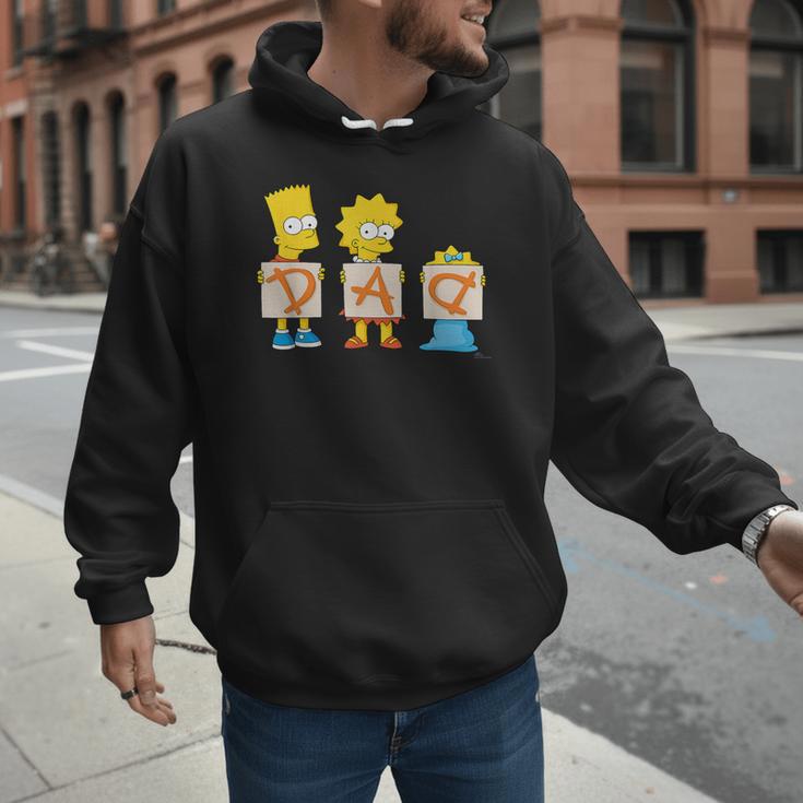 The Simpsons Father's Day Bart Lisa Maggie Dad Birthday Men Hoodie