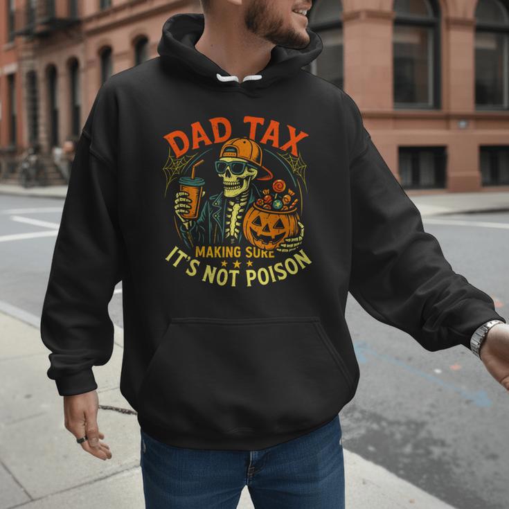 Skeleton Papa Halloween Dad Tax Making Sure Not Poison Men Hoodie