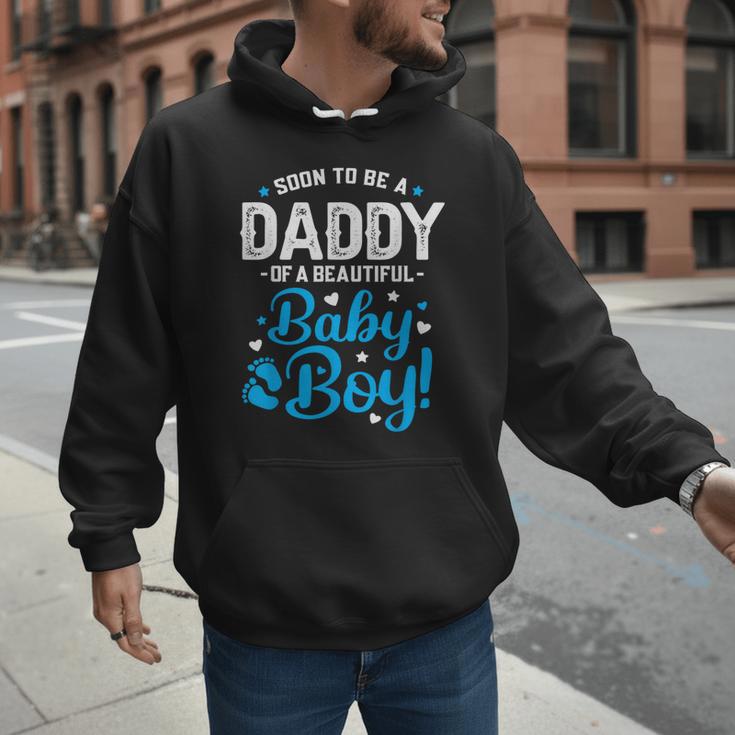 Soon To Be A Daddy Of A Baby Boy New Dad Expecting Father Men Hoodie Soon To Be A Daddy Of A Baby Boy New Dad Expecting Father Men Hoodie