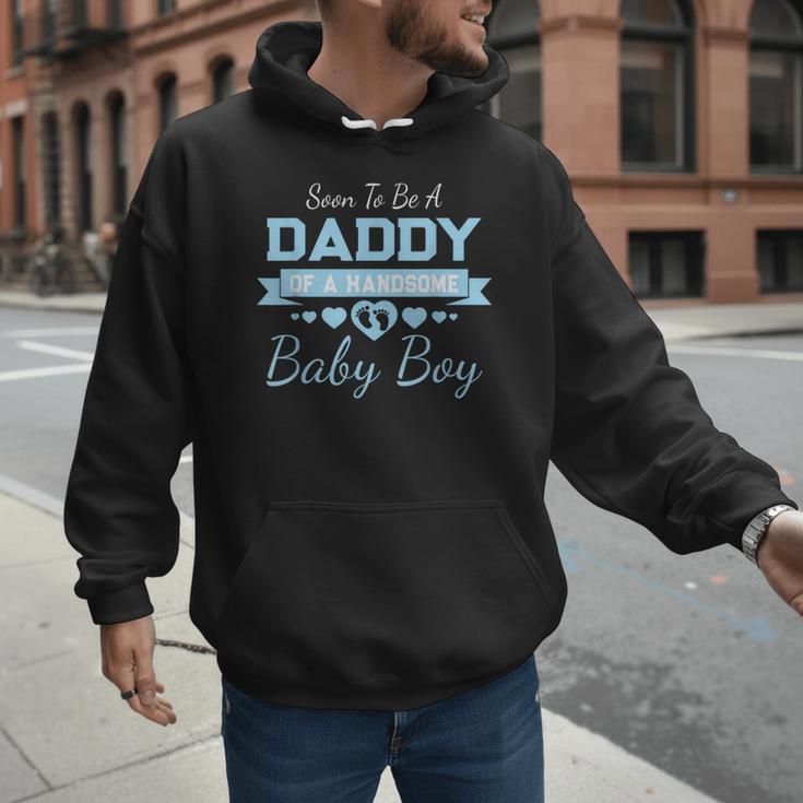 Soon To Be A Daddy Of a Handsome Baby Boy Announcement Men Hoodie Soon To Be A Daddy Of a Handsome Baby Boy Announcement Men Hoodie