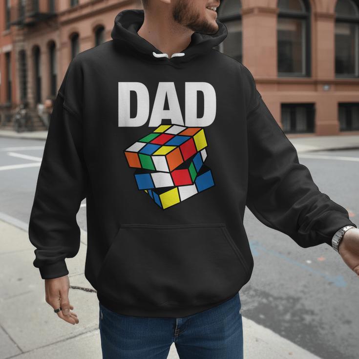 Speed Cubing Dad Puzzle Cuber Cube Kids Men Hoodie