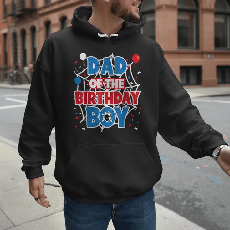 Spider Web Dad Of The Birthday Boy Men Hoodie