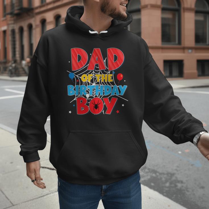 Spider Web Family Matching Dad Of The Birthday Boy Men Hoodie