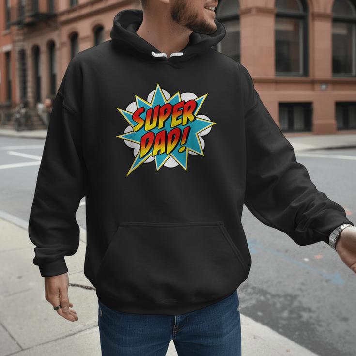 Super Dad Comic Book Superhero Father's Day Men Hoodie Super Dad Comic Book Superhero Father's Day Men Hoodie