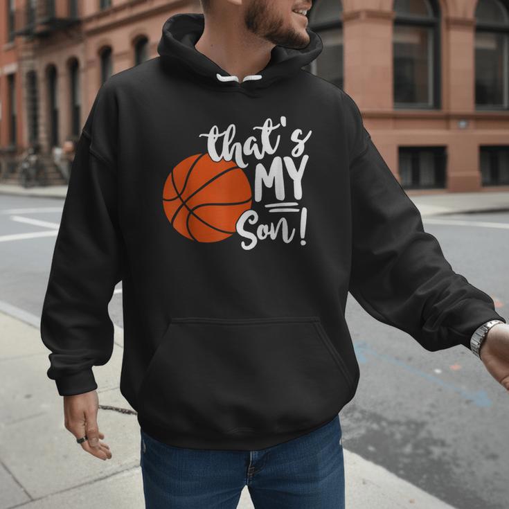That's My Son Basketball Lovers For Mom Or Dad Men Hoodie