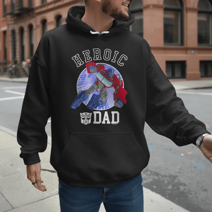 Transformers Father's Day Optimus Prime Heroic Dad Vintage Men Hoodie