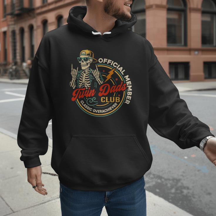 Twin Dad Club Dad Of Twins Skeleton Father's Day Men Hoodie Twin Dad Club Dad Of Twins Skeleton Father's Day Men Hoodie