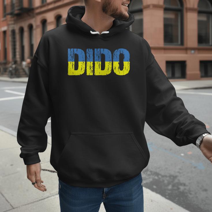 Ukrainian Dido Grandfather Dad Ukraine Flag Distressed Men Hoodie