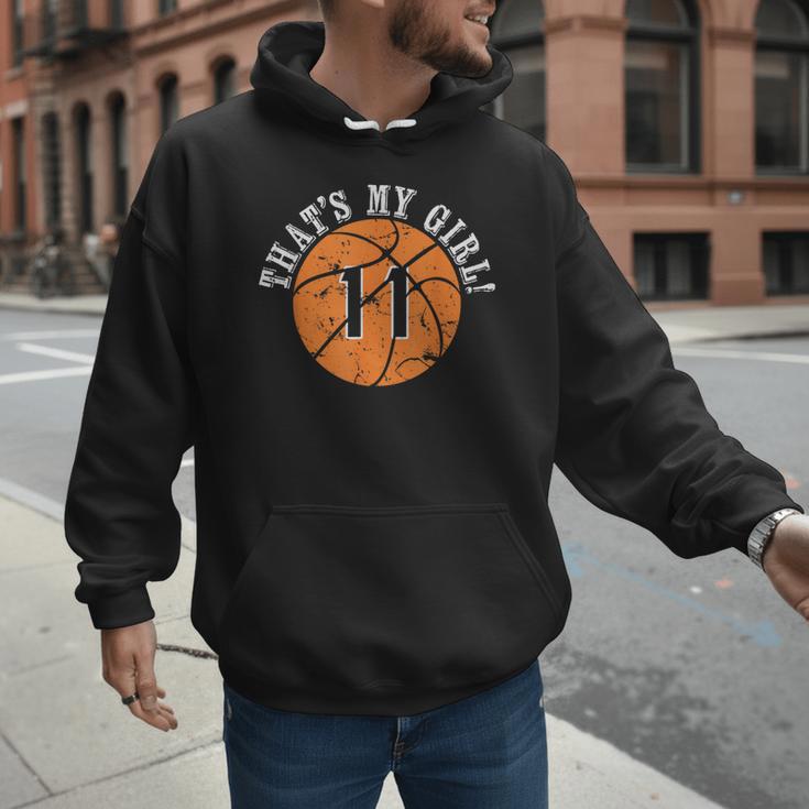 Unique That's My Girl 11 Basketball Player Mom Or Dad Men Hoodie