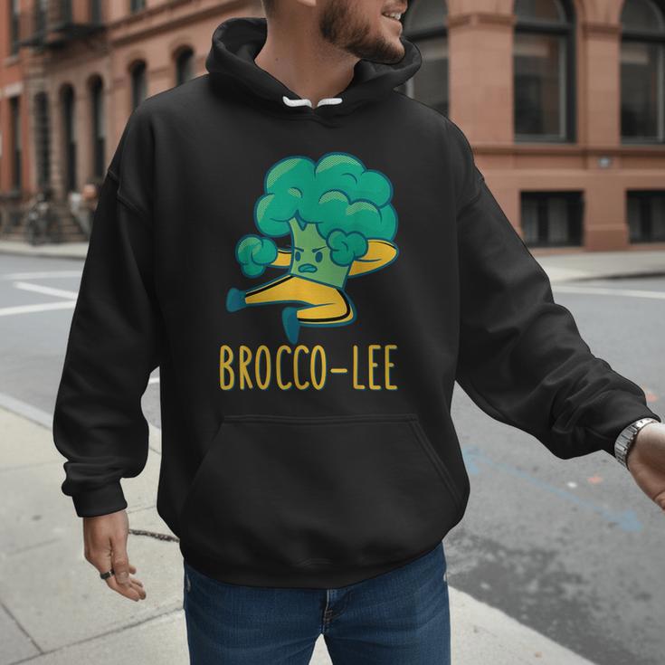 Vegetable Word Game Dad Joke Brocco-Lee Broccoli Men Hoodie
