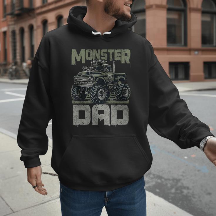 Vintage Monster Truck Lover DAD Family Matching Birthday Men Hoodie