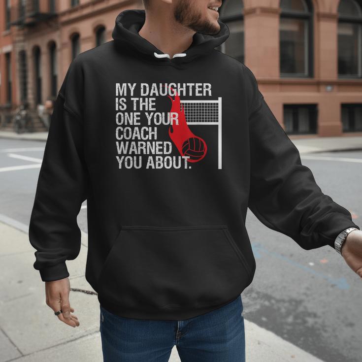 Volleyball Mom Dad Parent Shirt Daughter Player Men Hoodie