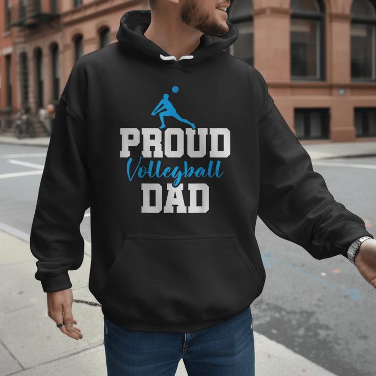Volleyball Player Team Dad Father Proud Volleyball Dad Men Hoodie