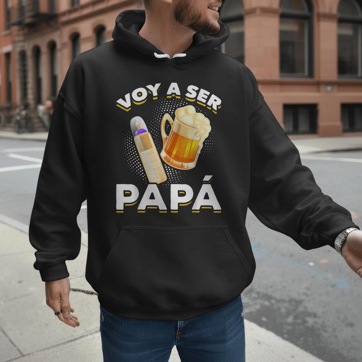 Voy Hacer Papa Ser Papa Voy A Ser Papa Dad To Be In Spanish Men Hoodie