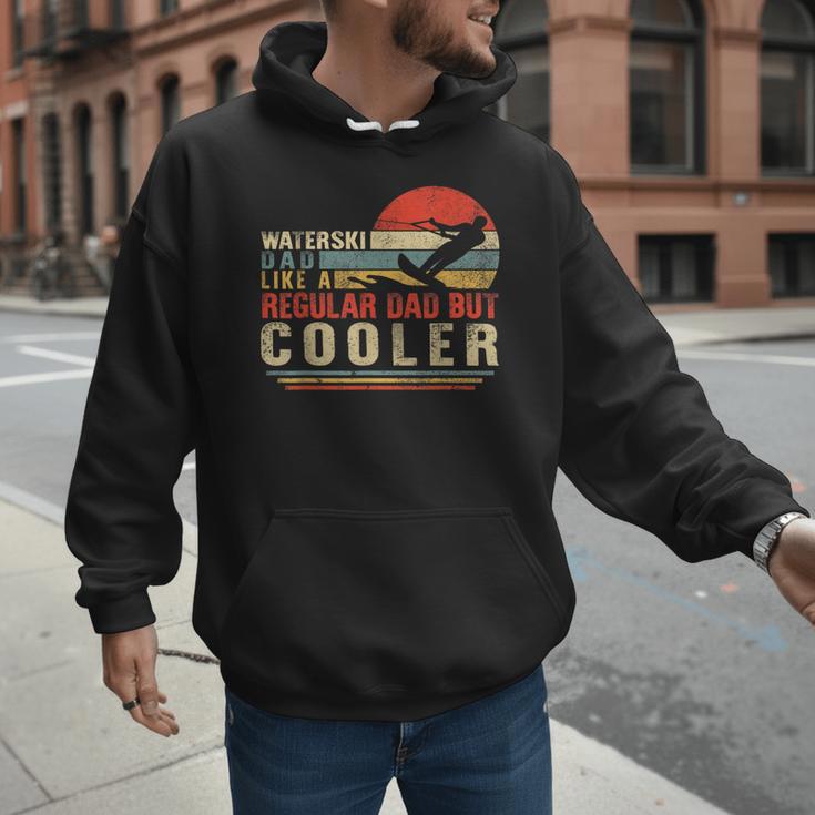 Waterski Dad Fathers Day Ski Lover Dad Water Skiing Rider Men Hoodie