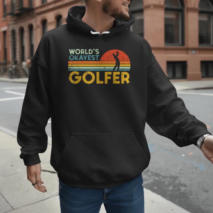 Worlds Okayest Golfer Retro Golf Joke Dad Men Women Kids Men Hoodie Worlds Okayest Golfer Retro Golf Joke Dad Men Women Kids Men Hoodie