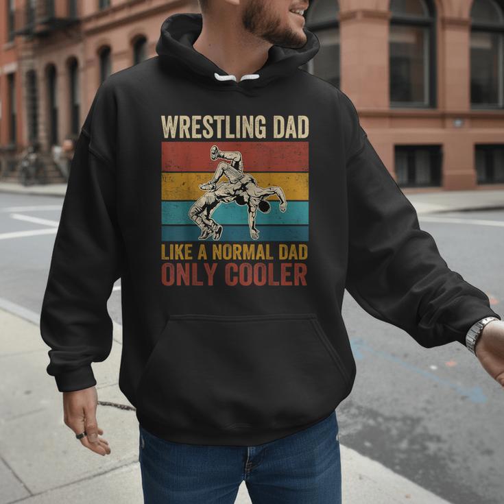 Wrestling Dad Like A Normal Dad Only Cooler Father's Day Men Hoodie