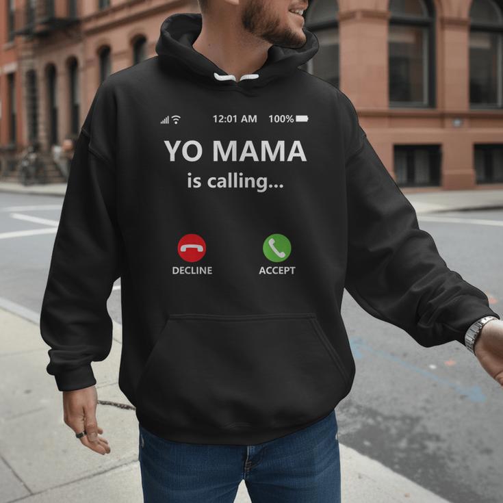Yo Mama Is Calling Shirt Mom Shirts For DadCall Mom Men Hoodie