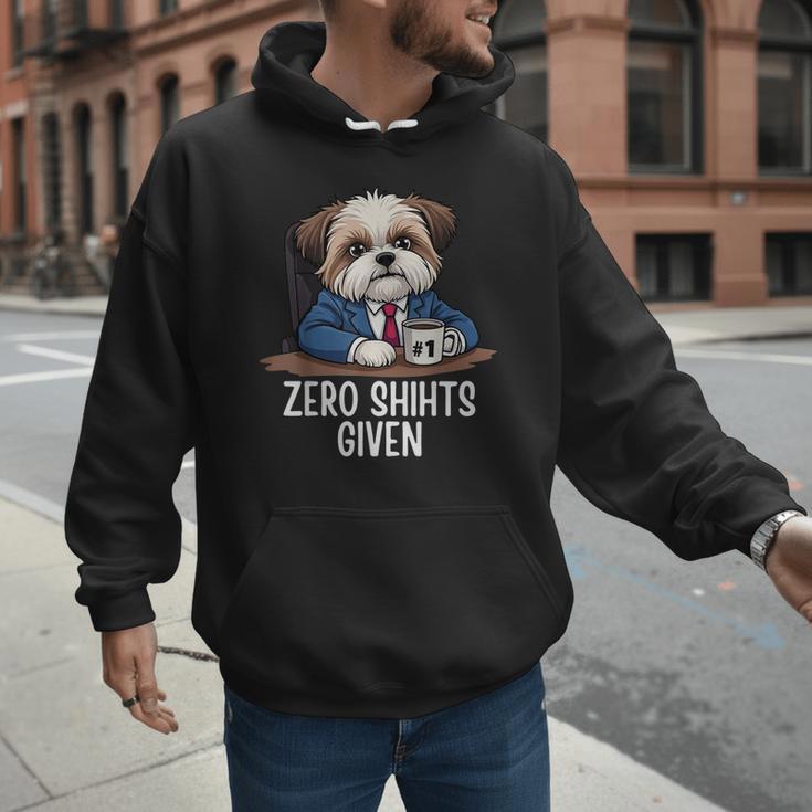 Zero Shihts Given Shih Tzu Dad Shih Tzu Mom Shih Tzu Men Hoodie