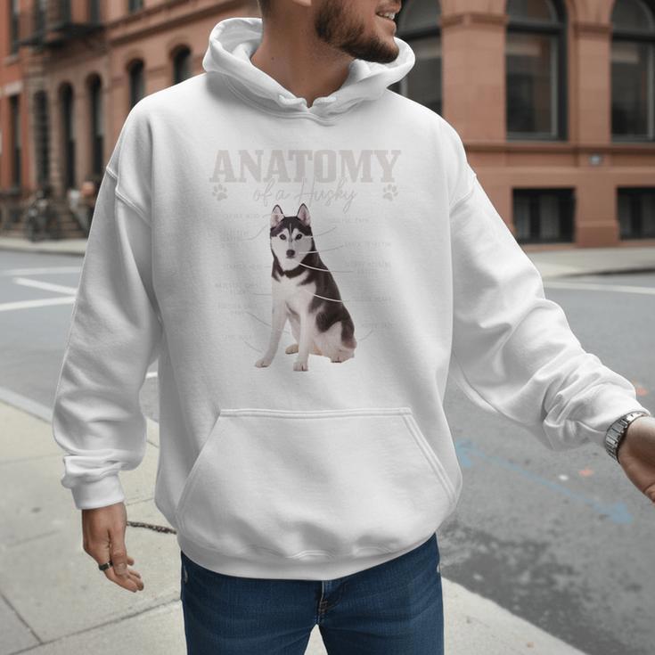 Anatomy Of A Siberian Husky Cute Dog Husky Mom Dad Men Hoodie