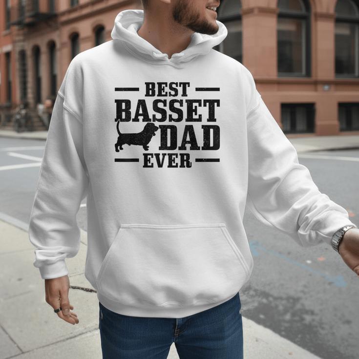Basset Dad Dog Papa Basset Hound Men Men Hoodie