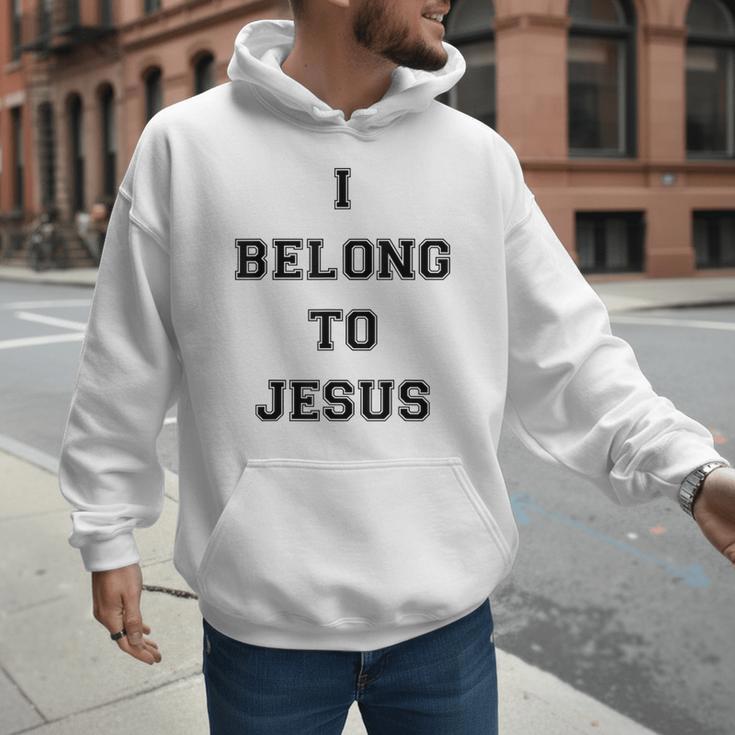 I Belong To Jesus Christian Gym Apparel Christian Dad Men Hoodie
