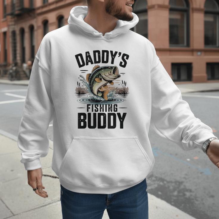 Boy Daddy Fishing Buddy Matching Fishing Bass Fishing Men Hoodie
