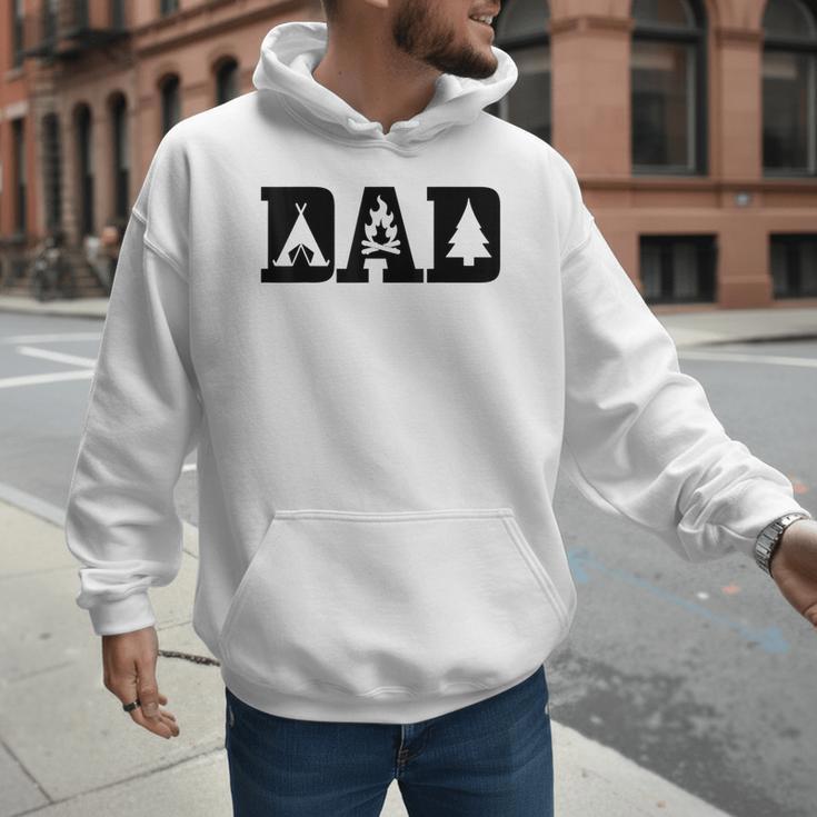 Camping Dad Father's Day Outdoor Bushcraft Camper Men Hoodie