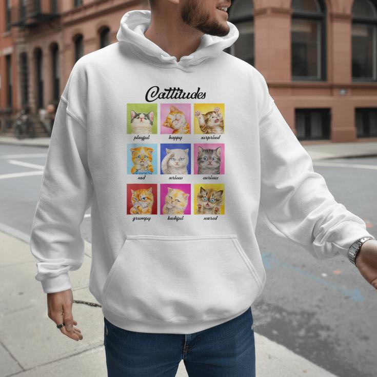 Cat Lover Cat Mom Cat Dad Crazy Cat Lady Cattitudes Men Hoodie