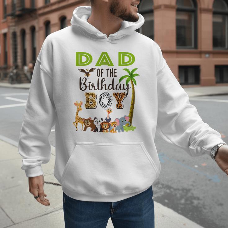 Dad Of The Birthday Boy Wild Zoo Theme Safari Party Men Hoodie