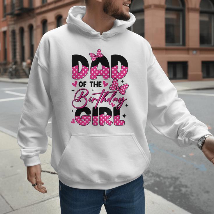 Dad Of The Birthday Girl Pink Family Birthday Girls Party Men Hoodie