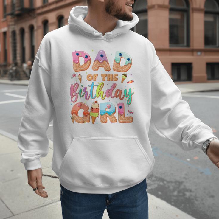 Dad Of The Birthday Ice Cream Family Matching Party Men Hoodie
