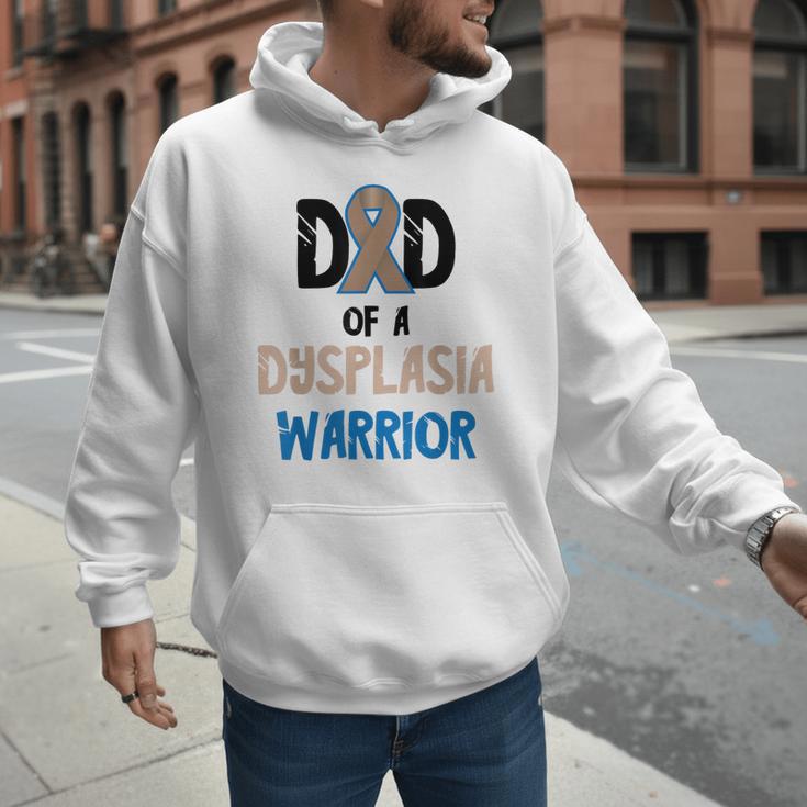 Dad Of A Hip Dysplasia Warrior Beige Blue Hip Dysplasia Men Hoodie Dad Of A Hip Dysplasia Warrior Beige Blue Hip Dysplasia Men Hoodie