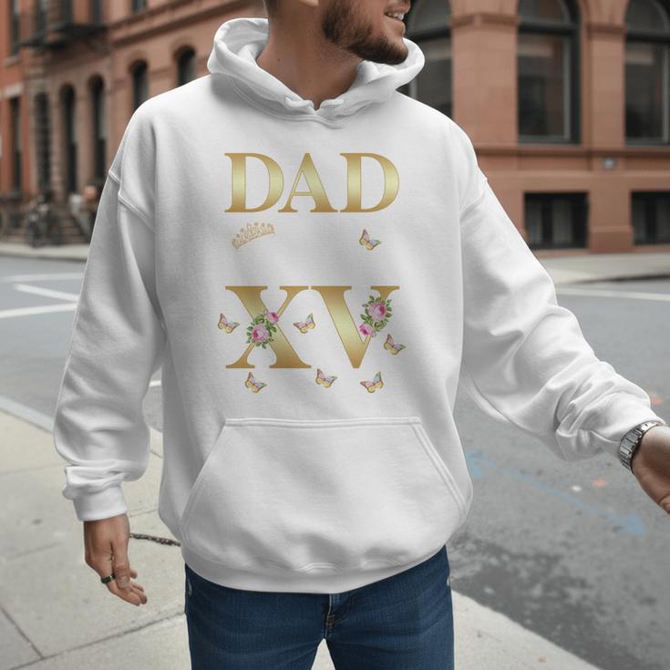 Dad Of The Miss Quince XV Birthday Mexican Quinceanera Men Hoodie