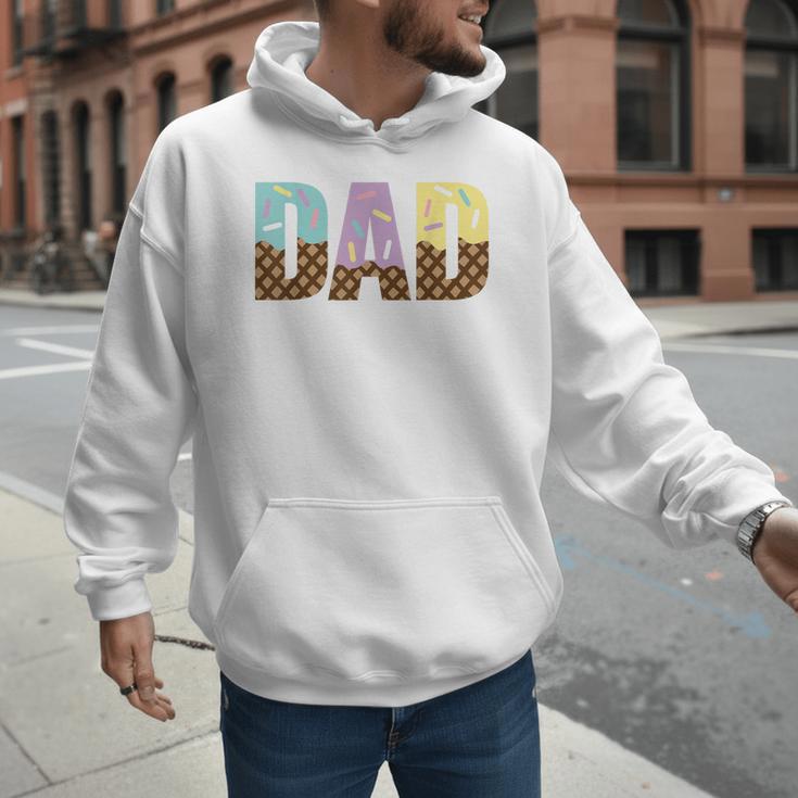 Dad Of The Sweet One Ice Cream 1st First Family Father's Day Men Hoodie