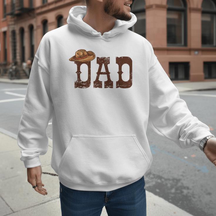 Dad Western Family Matching Birthday Cowboy Cowgirl Men Hoodie
