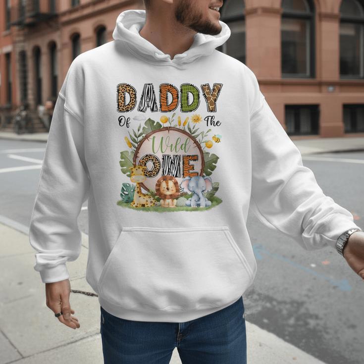Daddy Of The Wild One 1St Birthday Boy Safari Jungle Men Hoodie