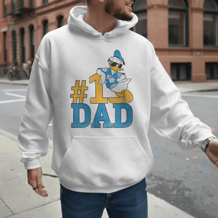 Disney Donald Duck Number One Dad Sunglasses Father's Day Men Hoodie
