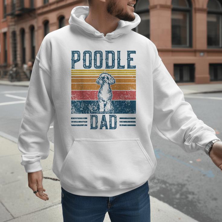 Dog Dad Vintage Poodle Dad Men Hoodie