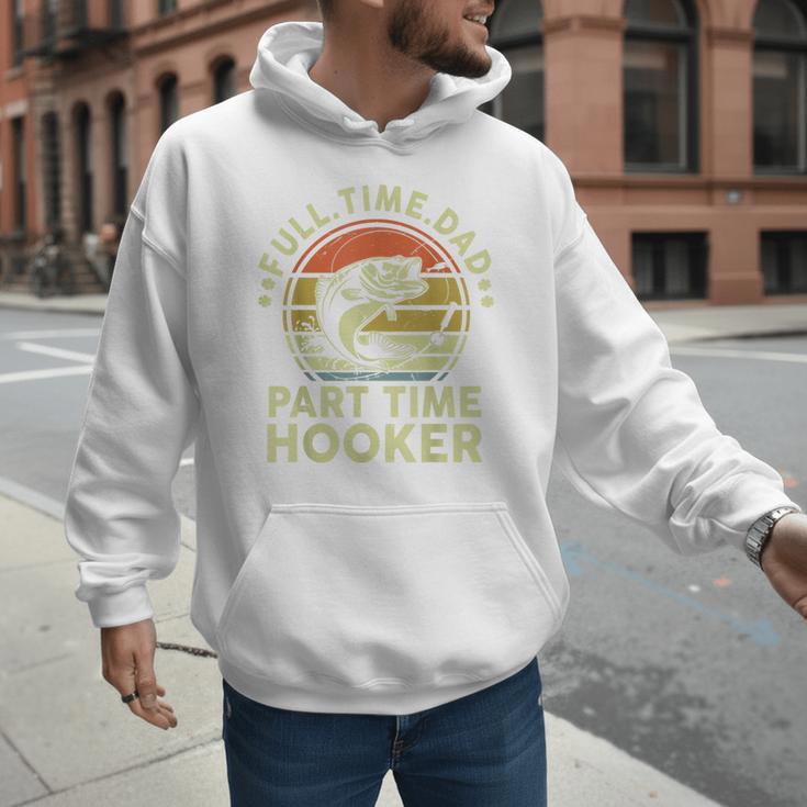 Fishing Dad Part Time Hooker Bass Fish Father Day Men Hoodie