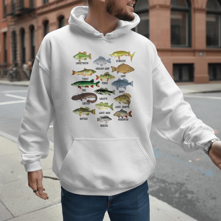 Fishing-Shirt Types Of Freshwater Bass Fish Dad Jokes Men Hoodie Fishing-Shirt Types Of Freshwater Bass Fish Dad Jokes Men Hoodie