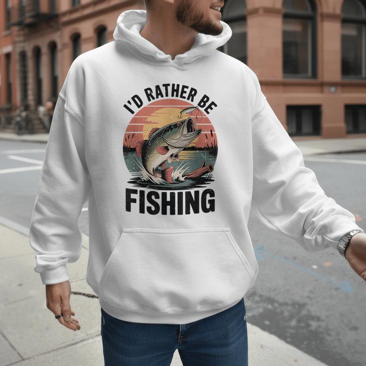 Id Rather Be Fishing Largemouth Bass Fish Dad Jokes Men Hoodie Id Rather Be Fishing Largemouth Bass Fish Dad Jokes Men Hoodie
