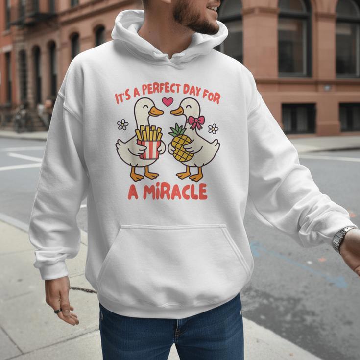 IVF Mom Dad Embryo Transfer Day It's A Day For A Miracle Men Hoodie