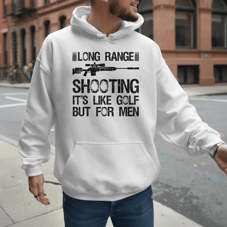 Long Range Shooting It's Like Golf But For Men Dad Men Men Hoodie Long Range Shooting It's Like Golf But For Men Dad Men Men Hoodie