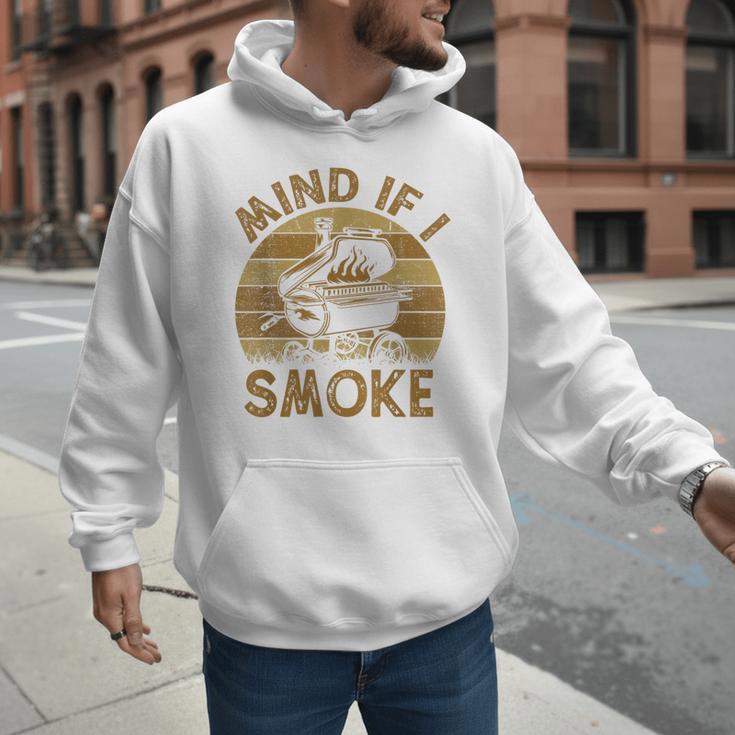 Mind If I Smoke BBQ Barbeque Grilling Chef Dad Men Hoodie