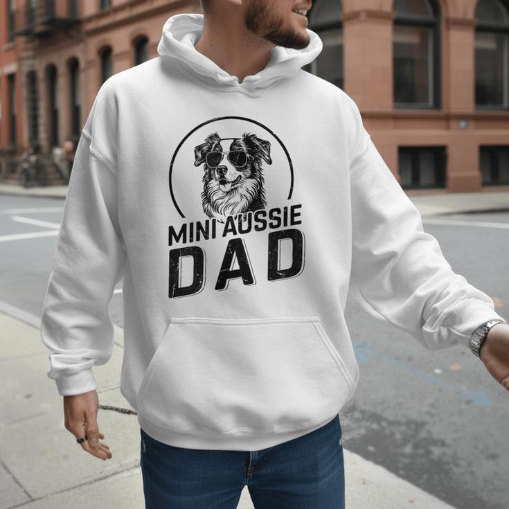 Mini Aussie Dad Dog Owner For Men Dad Christmas Men Hoodie