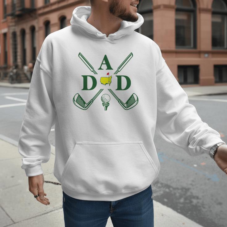 Par Dad Golf Matching Golfing Quote Party Pocket Men Hoodie